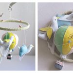 Felt Dove and Balloon Mobile Free Sewing Pattern