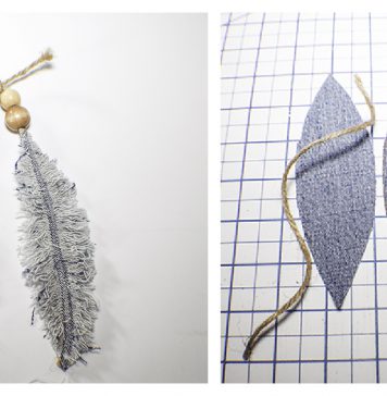 How to Make Denim Feathers