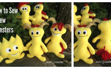 Little Monster Softies Free Sewing Pattern