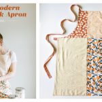 Modern Patchwork Apron Free Sewing Pattern