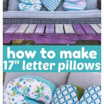 DIY Letter Pillow Free Sewing Pattern