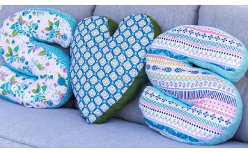DIY Letter Pillow Free Sewing Pattern