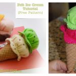 Felt Ice Cream Free Sewing Pattern