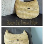Cat Head Throw Pillow Free Sewing Pattern