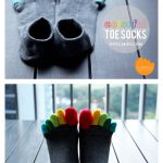 Colorful Toe Socks Free Sewing Pattern