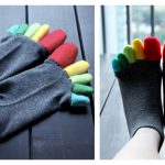 Colorful Toe Socks Free Sewing Pattern