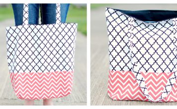 Easy Tote Bag Free Sewing Pattern