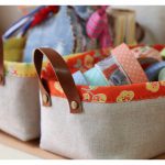 Fabric Storage Baskets Free Sewing Pattern