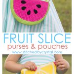 Fruit Slice Purses and Pouches Free Sewing Pattern