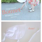 Vintage Brimmed Bonnet Free Sewing Pattern