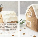 Woolfelt Little House Pincushion Free Sewing Pattern