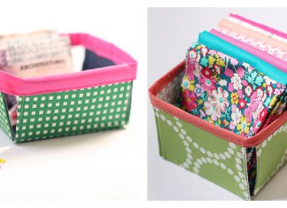 Fabric Berry Basket Free Sewing Pattern