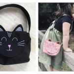 Little Cat Friend Bag Free Sewing Pattern