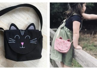 Little Cat Friend Bag Free Sewing Pattern