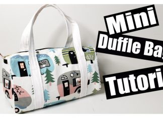 Mini Duffle Free Sewing Pattern