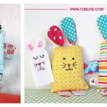 Scrap Fabric Bunny Softie Free Sewing Pattern