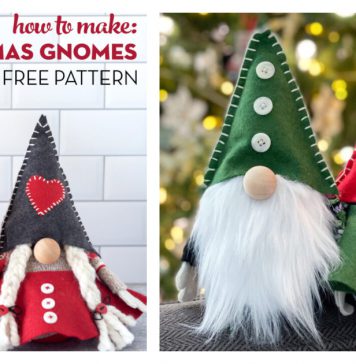 Christmas Gnomes Free Sewing Pattern