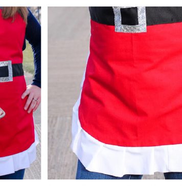 Christmas Santa Apron Free Sewing Pattern