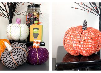 Fabric Pumpkins Free Sewing Pattern
