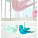 Glittered Felt Birds Free Sewing Pattern