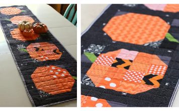 Patchwork Pumpkin Table Runner Free Sewing Pattern