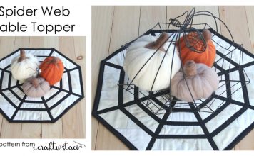 Spider Web Table Topper Free Sewing Pattern