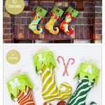 Holiday Elf Stockings Free Sewing Pattern