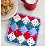 Patchwork Christmas Potholder Free Sewing Pattern