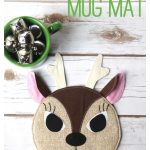 Reindeer Mug Mat Free Sewing Pattern