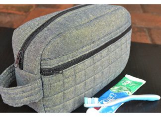 Toiletry Bag Free Sewing Pattern