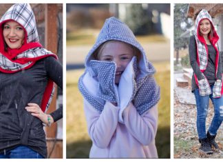 Hooded Scarf Free Sewing Pattern