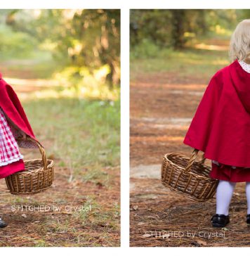 Little Red Riding Hooded Cape Free Sewing Pattern