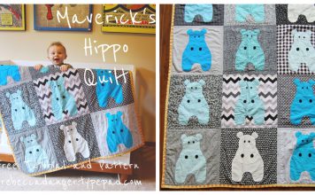 Maverick's Hippo Quilt Free Sewing Pattern