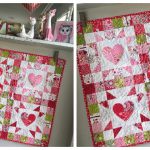 4-Patch Heart Mini Quilt Free Sewing Pattern