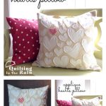 Applique Hearts Pillow Free Sewing Pattern
