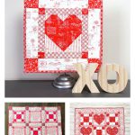 Framed Heart Mini Quilt Sewing Pattern