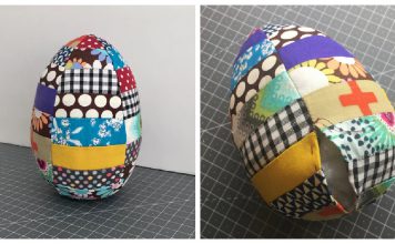 Jumbo Easter Egg Free Sewing Pattern