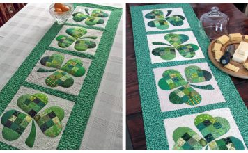 Shamrock Table Runner Free Sewing Pattern