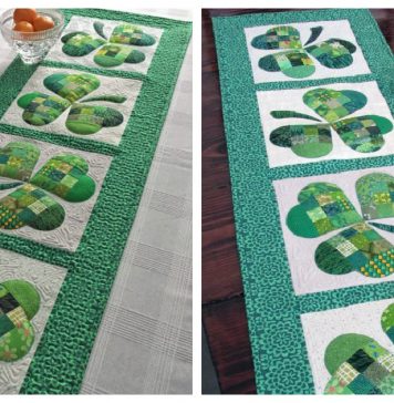 Shamrock Table Runner Free Sewing Pattern