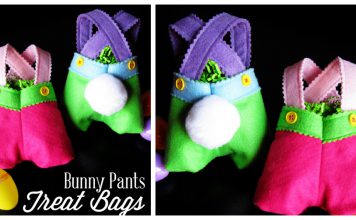 Bunny Pants Treat Bag Free Sewing Pattern