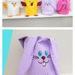 Duck and Bunny Easter Basket Free Sewing Pattern