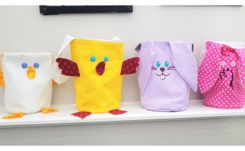 Duck and Bunny Easter Basket Free Sewing Pattern
