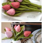 Easy-Sew Fabric Tulip Flowers Free Sewing Pattern