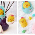 Felt Chick in an Egg Free Sewing Pattern