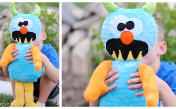 Monster Stuffed Animal Free Sewing Pattern