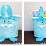 Plush Bunny Easter Basket Free Sewing Pattern