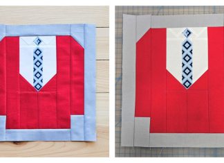 Mr. Rogers Sweater Quilt Block Free Sewing Pattern