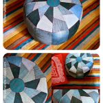 One Tough Denim Pouf Free Sewing Pattern