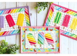 Popsicle Mug Rug Free Sewing Pattern