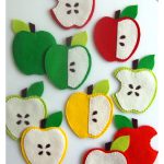 Apple Coasters Free Sewing Pattern